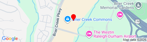 Map thumbnail of 8381 Brier Creek Parkway Raleigh, NC 27617